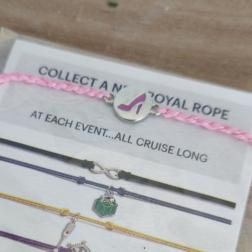 👠Effy Royal Rope Bracelet with High Heel Shoe Charm – Royal Caribbean Exclusive - Picture 4 of 5